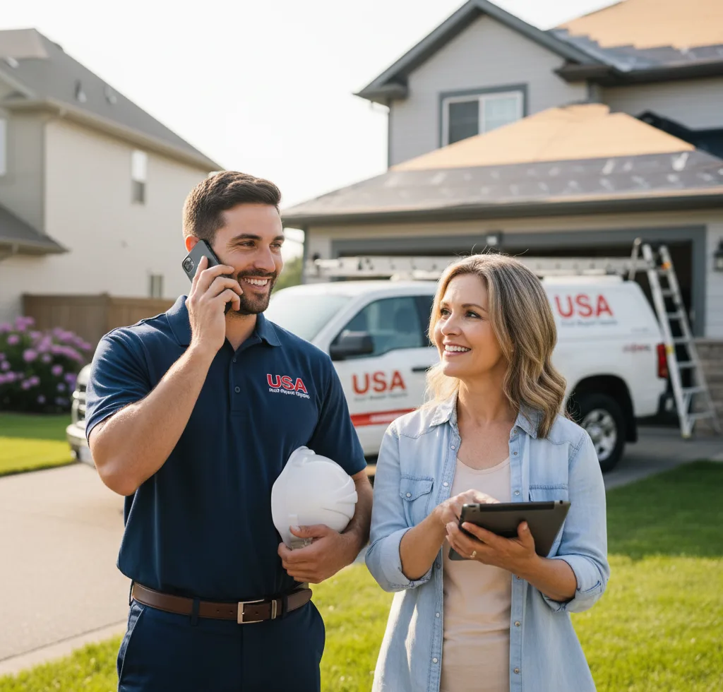 USA Roof Repair Experts customer support in Converse